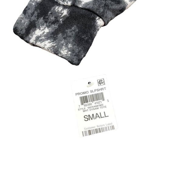 Jenni Super Soft Sleep Shirt White Black Grey Small New - Picture 3 of 7